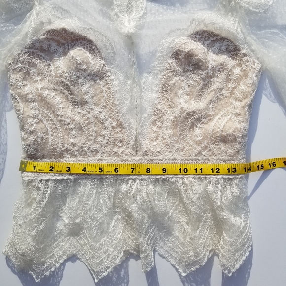 Watters Mai Lace Long Sleeve Wedding Dress Topper - Picture 13 of 16